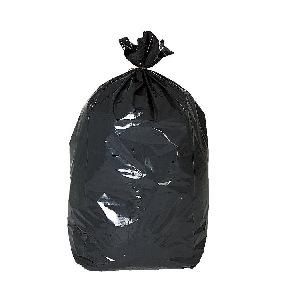 Bolsas de basura de comunidad negra 100 litros capacidad. Rollo 10 uds