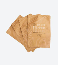 4 SETS DE 2 PARCHES DE ORO CON CAFEINA Y EXTRACTO DE CHOCOLATE
