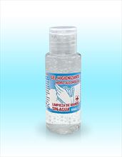 BOTELLA GEL HIDROALCOHOLICO 30ML CON TAPON DISPENSADOR 70% ALCOHOL