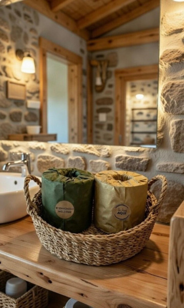 60 ROLLOS DE PAPEL HIGIENICO DECORADO CON PAPEL BIODEGRADABLE PRECINTO DE GARANTIA PRIMER USO (5)