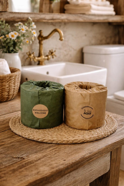 60 ROLLOS DE PAPEL HIGIENICO DECORADO CON PAPEL BIODEGRADABLE PRECINTO DE GARANTIA PRIMER USO (7)