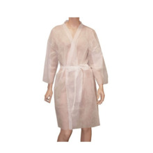 100 BATAS DESECHABLES EN TNT TIPO KIMONO BLANCO