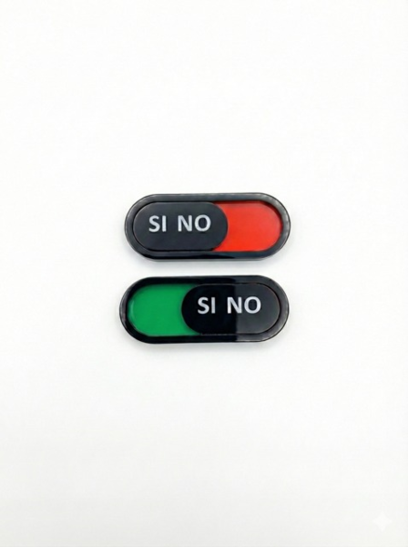 CARTEL DE NO MOLESTAR DESLIZANTE PEQUEÑO Y SENCILLO SI – NO