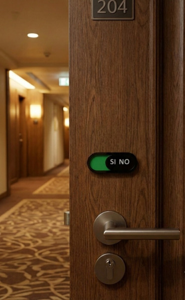 CARTEL DE NO MOLESTAR DESLIZANTE PEQUEÑO Y SENCILLO SI – NO (1)