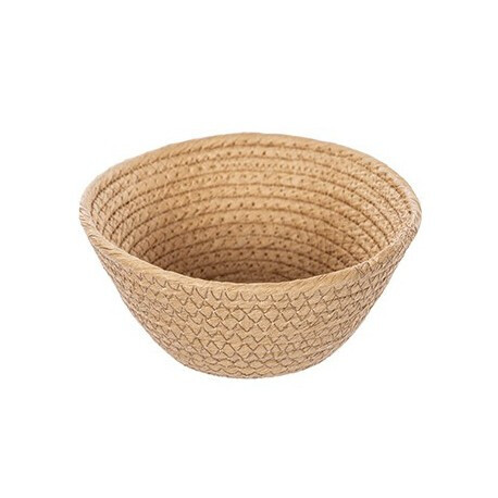 Cesta porta amenities de cuerda natural 20x7cm