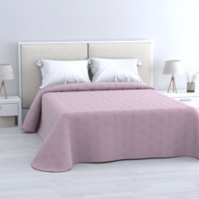 COLCHA DE CAMA 135cm MORADO ALTA CALIDAD (235x260cm)