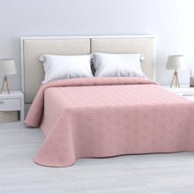 COLCHA DE CAMA 90cm ROSA ALTA CALIDAD (180x260cm)