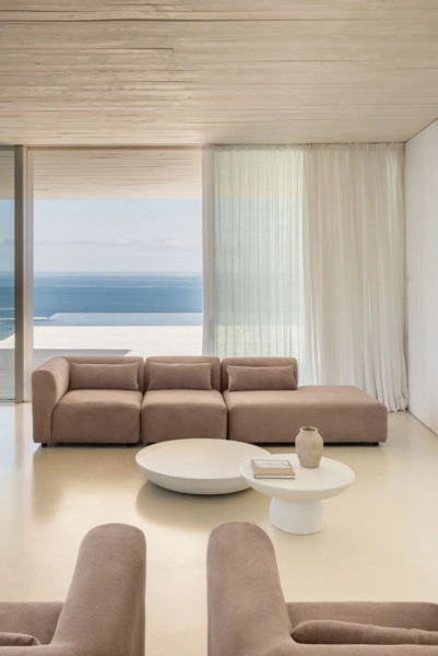 CONJUNTO SOFA MODULAR DE 3 PIEZAS CON DIVAN DERECHO COLOR MARRON CAMEL
