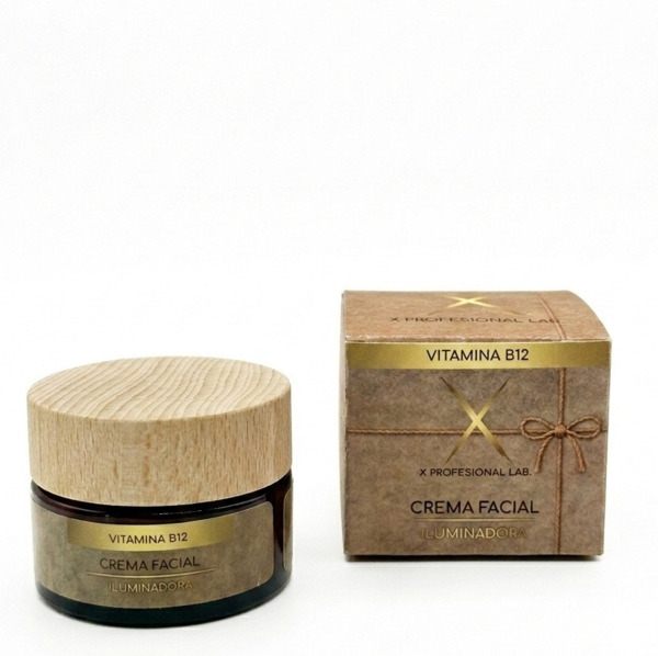 CREMA FACIAL 50ML ILUMINADORA FORMULADA CON B12 Y ACIDO HIALURÓNICO DE ALTO PESO MOLECULAR. (2)