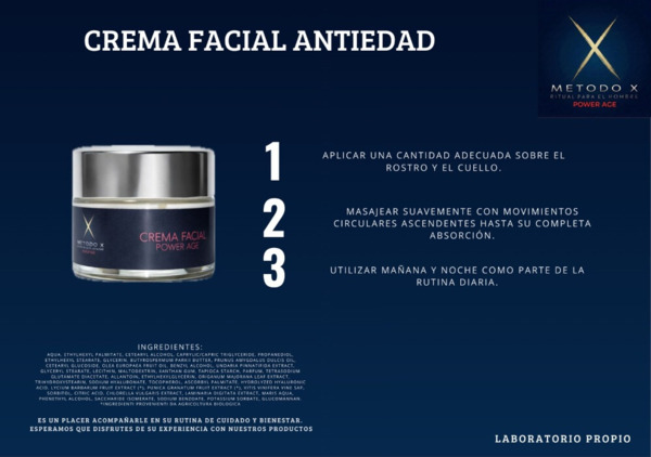 CREMA FACIAL POWER AGE 50ML ILUMINADOR Y ANTIEDAD CON CUCHARILLA. (4)