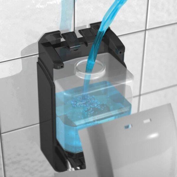 DISPENSADOR ROBUSTO RELLENABLE JABON, GEL O CHAMPU  CAPACIDAD 700ML (3)