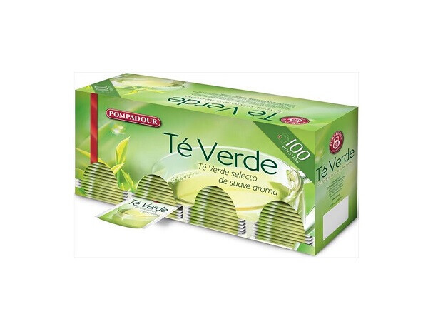 ENVASE 100 SOBRES TE VERDE POMPADOUR