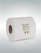 ETIQUETA DE PRECINTO DE GARANTIA PARA O ROLO PAPEL HIGIENICO( MATERIAL BIODEGRADÁVEL.)