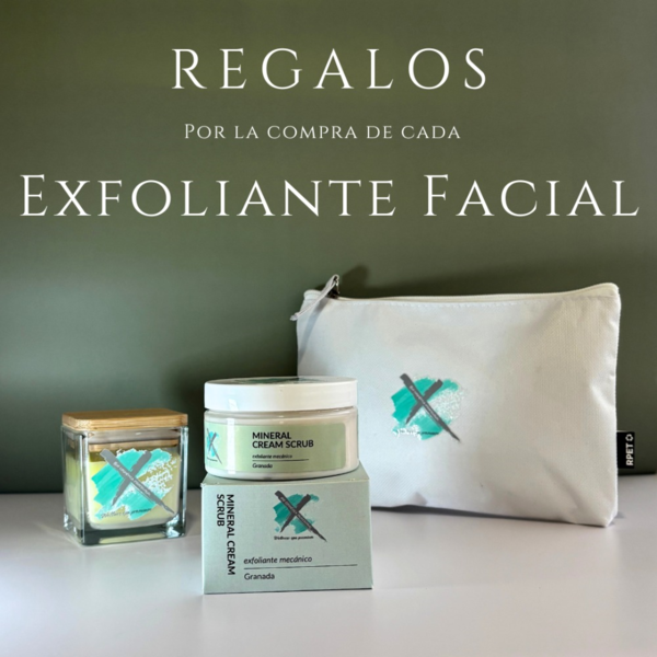 EXFOLIANTE FACIAL MINERAL SUAVIZANTE 100ML + REGALOS (3)