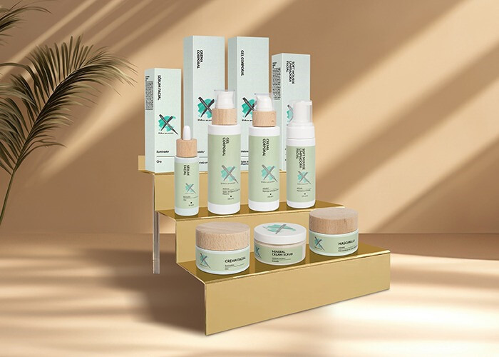 EXPOSITOR DE COSMETICOS ACRILICO EFECTO ESPEJO, USO MOSTRADOR (3)