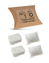EXTRA KIT CON DOS PASTILLAS DE LAVAVAJILLAS Y DOS SOBRES DE LAVADORA HIDROSOLUBLES EN CAJITA ABRE FACIL