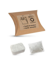 EXTRA KIT CON PASTILLA DE LAVAVAJILLAS Y SOBRE DE LAVADORA HIDROSOLUBLE EN CAJITA ABRE FACIL