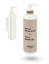 GEL - SOPORTE INVISIBLE ANTIRROBO CON BOTELLA DISPENSADORA VACIA 300ML GEL.
