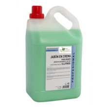 JABON EN CREMA PARA MANOS PERFUME LIMPIO GARRAFA 5 LITROS