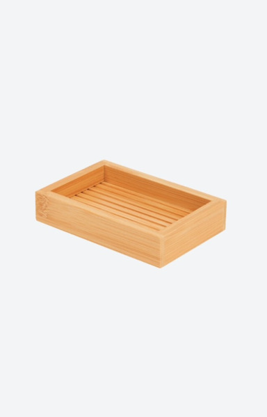 JABONERA DE BAMBU PARA DEJAR LOS JABONCITOS HIGIENICAMENTE