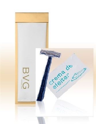 KIT AFEITADO + AFTER SHAVE CON ENVASE EMBELLECEDOR DORADO