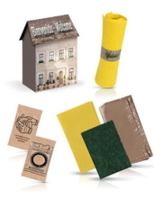 KIT DE BIENVENIDA EN CASA DE CARTON CON ROLLIMP ECO LOW COST