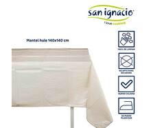 MANTEL MESA HULE 140x140CM.