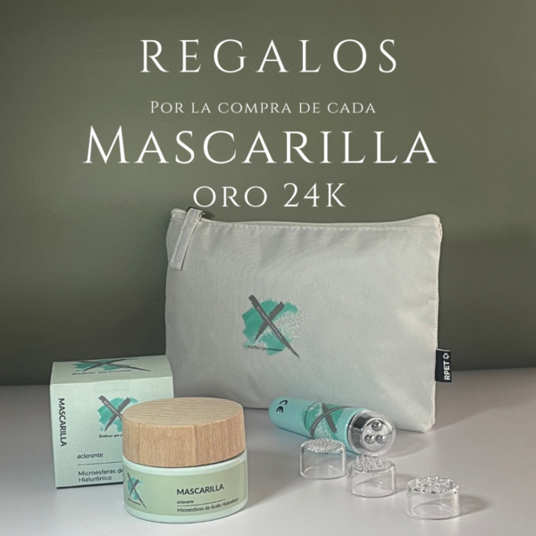 MASCARILLA FACIAL ORO 24K PREMIUM NUTRITIVA 50ML + REGALOS (3)