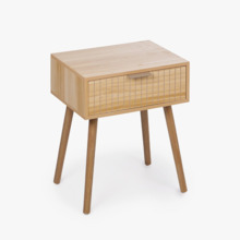 MESA AUXILIAR DORMITORIO CON CAJON