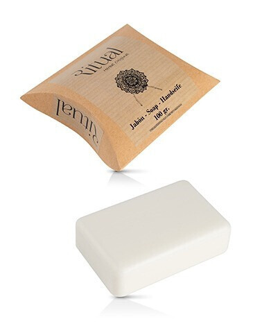 NECESER RITUAL CON BOTELLA DE GEL 100 ML, BOTELLA CHAMPU 100ML Y PASTILLA DE JABON 100 GR. RITUALS (2)