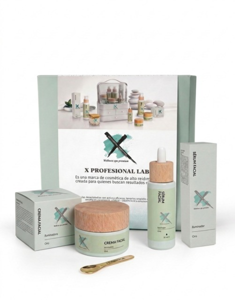 PACK DUO ILUMINADOR SERUM Y CREMA FACIAL ORO. (1)