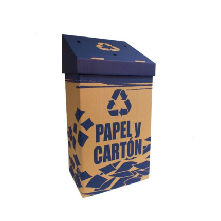 PAPELERA ROBUSTA DE RECICLAJE