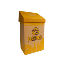 PAPELERA ROBUSTA DE RECICLAJE (PLASTICO PARA ZONAS COMUNES (100L)