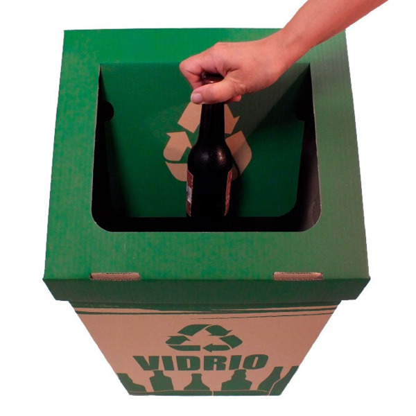 PAPELERA ROBUSTA DE RECICLAJE (VIDRIO PARA ZONAS COMUNES (100L) (1)