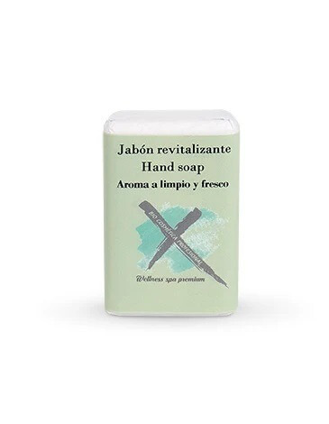 PASTILLA DE JABON TOCADOR 100GR PERFUME A LIMPIO (CON SU LOGO)