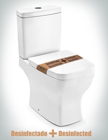 PRECINTO DE GARANTIA W.C. ECOLOGICO CON PAPEL 100% RECICLADO ( APTO PARA TIRAR AL W.C.) 55 X 5 CM