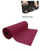 ROLLO DE MANTEL CUADRADO DESECHABLE PRECORTADO (120x120cm) TNT NO TEJIDO - 40 MANTELES | BURDEOS