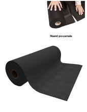 ROLLO DE MANTEL CUADRADO DESECHABLE PRECORTADO (120x120cm) TNT NO TEJIDO - 40 MANTELES | NEGRO