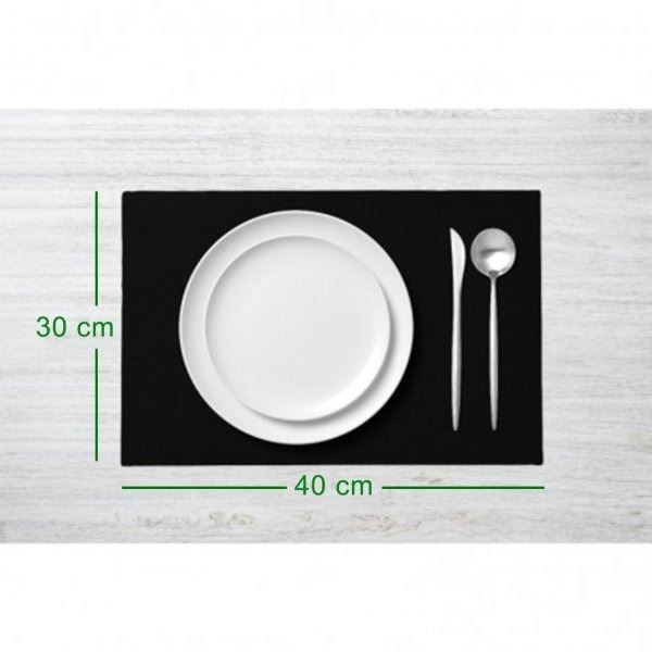 ROLLO DE MANTEL INDIVIDUAL DESECHABLE PRECORTADO (40x30cm) TNT NO TEJIDO - 160 MANTELES | NEGRO (1)