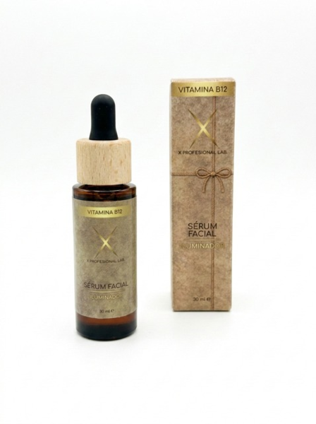 SERUM FACIAL ILUMINADOR 30ML FORMULADO CON B12 Y ACIDO HIALURÓNICO DE ALTO PESO MOLECULAR. (2)