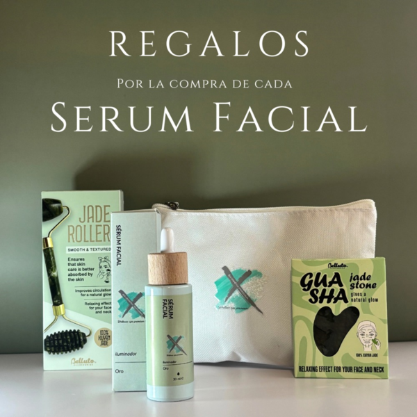 SERUM FACIAL ORO 24 K LUMINOSIDAD PRO 30ML + REGALOS (3)