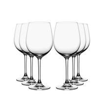 SET 6 COPAS ELEGANTES DE CRISTAL.