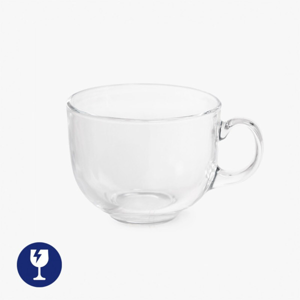 SET 6 TAZONES DESAYUNO CRISTAL ASA JUMBO 470ML
