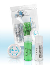 SET BOTELLAS 20ML (GEL, CHAMPU) Y PASTILLA JABON 10GR.