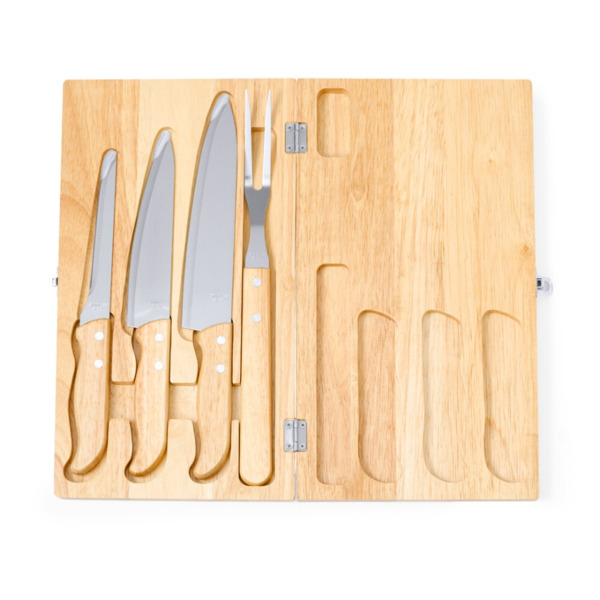 SET CUCHILLOS DE MADERA Y ACERO INOX (1)