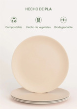 SET DE 4 PLATOS LAVABLES E IRROMPIBLES