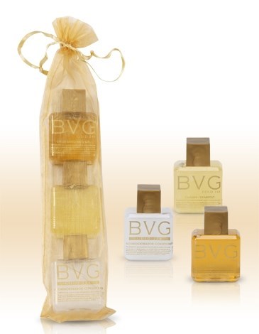 SET TRES BOTELLAS 35 M.L. ORO LIQUIDO GEL, CHAMPU Y BODY MILK