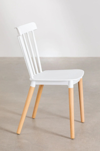 SILLA DE COMEDOR EN MADERA DE HAYA Y PP BLANCO (2)