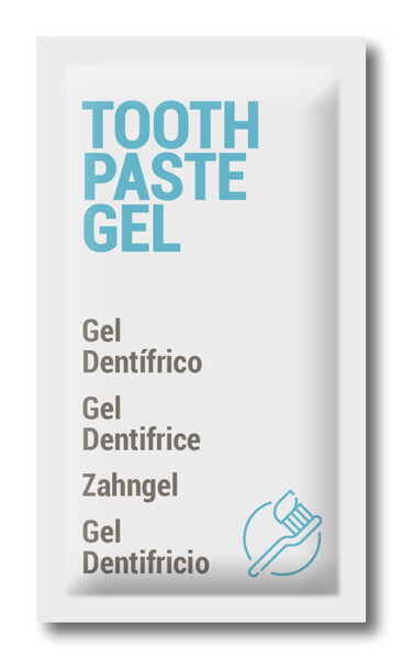 SOBRE PASTA DENTAL EN GEL SUAVE SABOR A MENTA