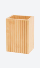 SOPORTE DE BAMBU PARA DEJAR ARTICULOS VARIOS (PEINES, CEPILLOS DENTALES)